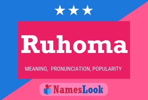 Poster del nome Ruhoma