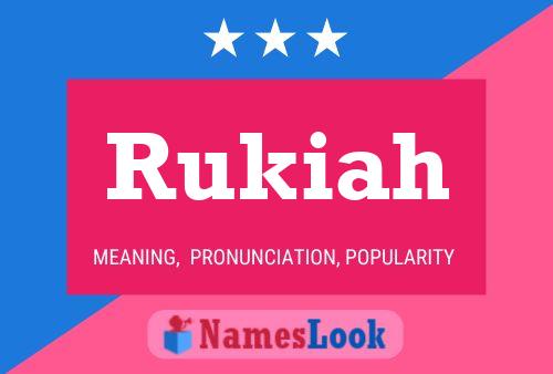 Poster del nome Rukiah