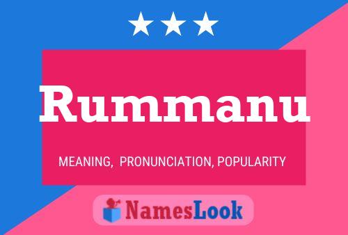 Poster del nome Rummanu