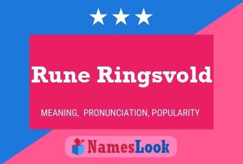 Poster del nome Rune Ringsvold