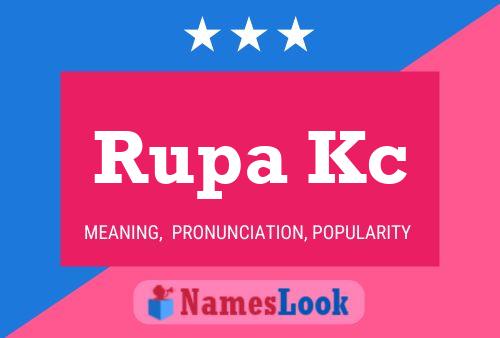 Poster del nome Rupa Kc