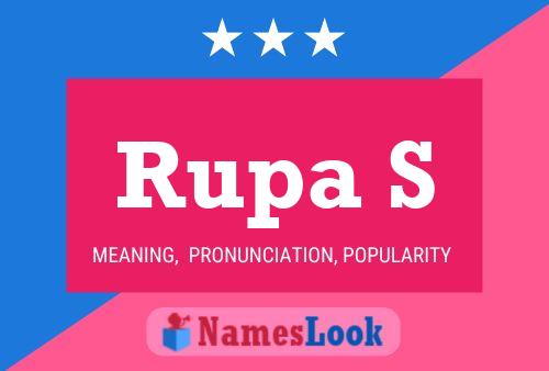 Poster del nome Rupa S