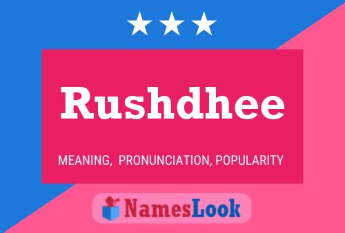 Poster del nome Rushdhee