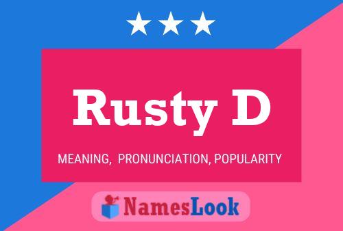 Poster del nome Rusty D