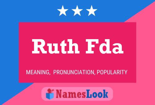 Poster del nome Ruth Fda