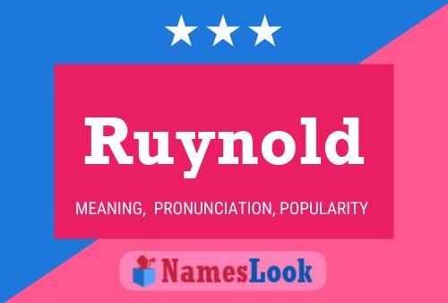 Poster del nome Ruynold