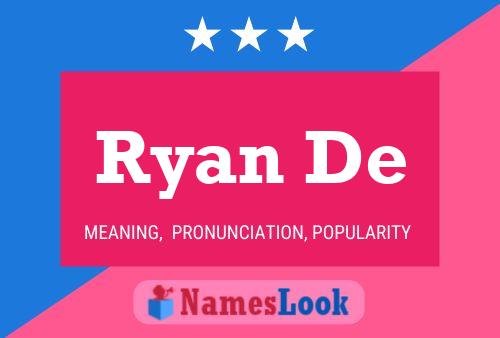 Poster del nome Ryan De