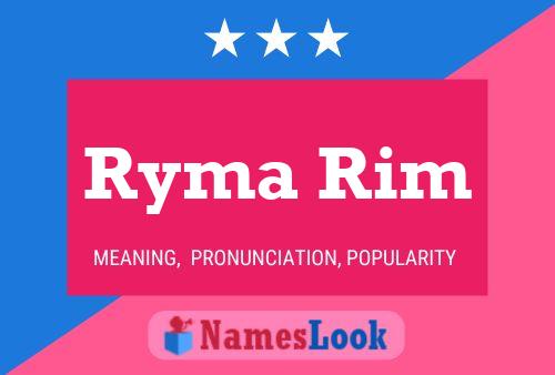 Poster del nome Ryma Rim