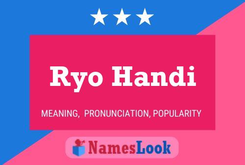 Poster del nome Ryo Handi