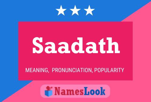 Poster del nome Saadath