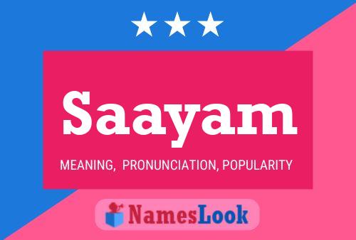 Poster del nome Saayam