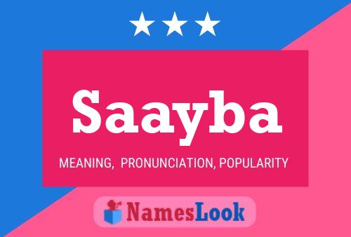 Poster del nome Saayba