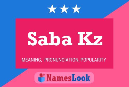 Poster del nome Saba Kz