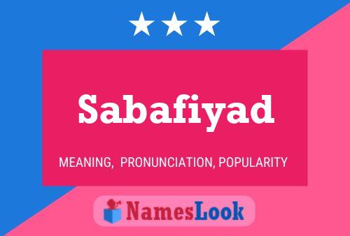 Poster del nome Sabafiyad