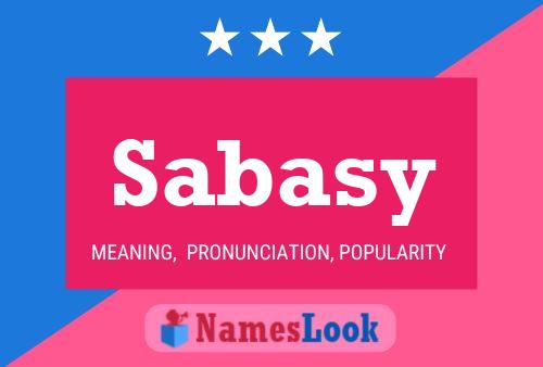 Poster del nome Sabasy