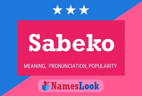 Poster del nome Sabeko