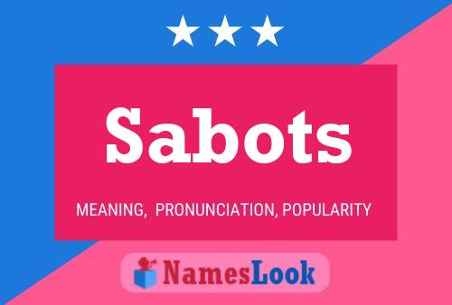 Poster del nome Sabots