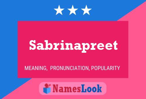 Poster del nome Sabrinapreet