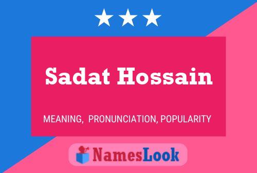 Poster del nome Sadat Hossain