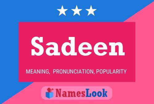 Poster del nome Sadeen