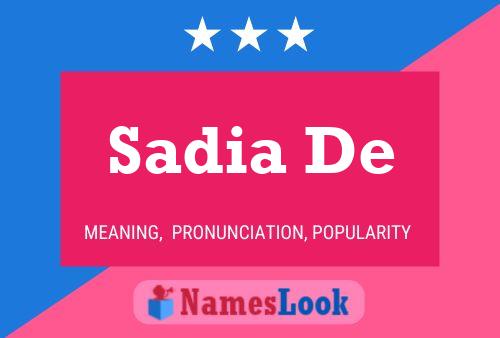 Poster del nome Sadia De