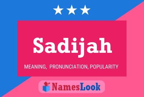 Poster del nome Sadijah