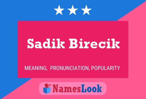 Poster del nome Sadik Birecik