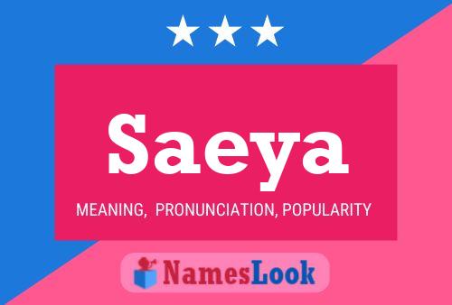 Poster del nome Saeya