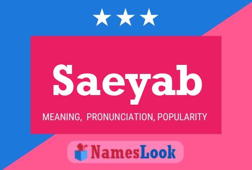 Poster del nome Saeyab