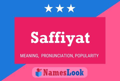 Poster del nome Saffiyat