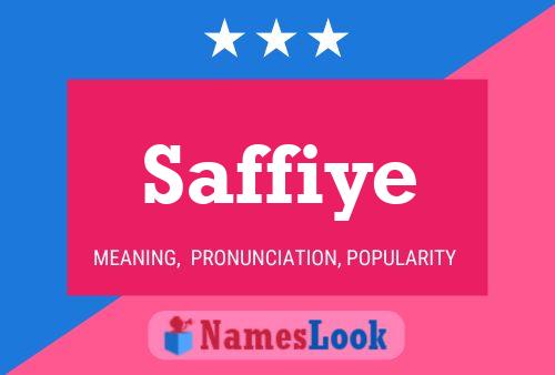 Poster del nome Saffiye