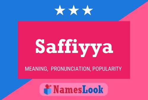 Poster del nome Saffiyya