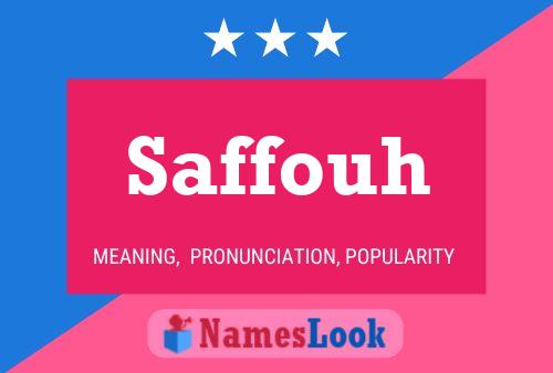 Poster del nome Saffouh