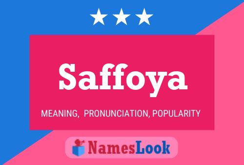 Poster del nome Saffoya