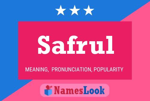 Poster del nome Safrul