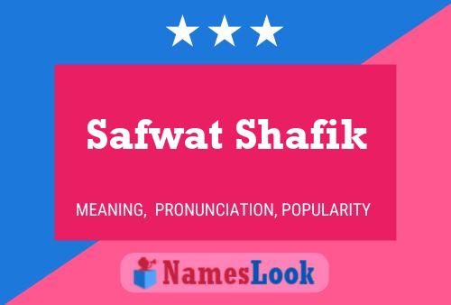 Poster del nome Safwat Shafik