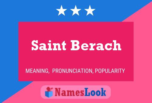 Poster del nome Saint Berach