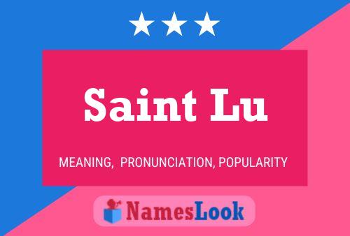 Poster del nome Saint Lu