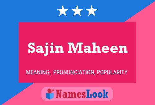 Poster del nome Sajin Maheen