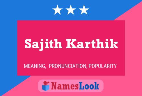 Poster del nome Sajith Karthik