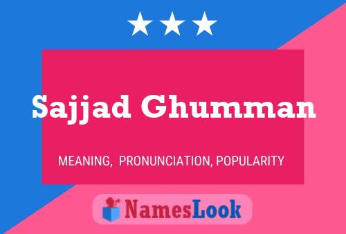 Poster del nome Sajjad Ghumman