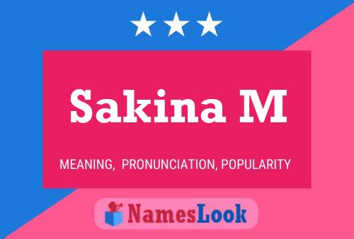 Poster del nome Sakina M