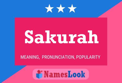 Poster del nome Sakurah