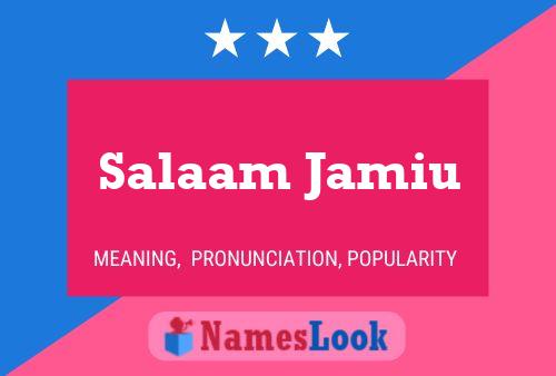 Poster del nome Salaam Jamiu