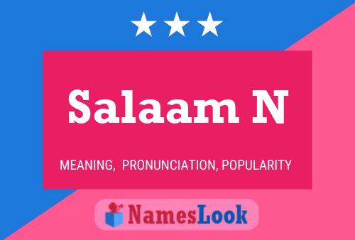 Poster del nome Salaam N