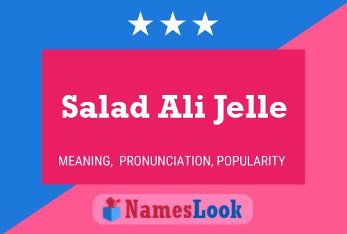 Poster del nome Salad Ali Jelle