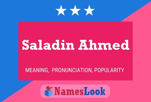 Poster del nome Saladin Ahmed