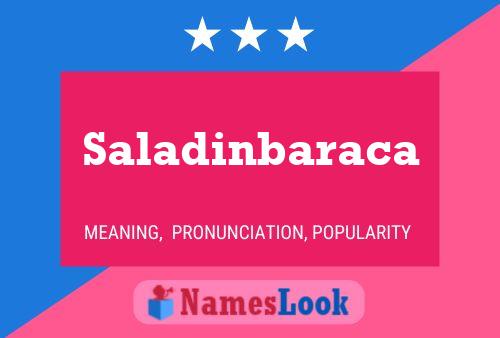 Poster del nome Saladinbaraca