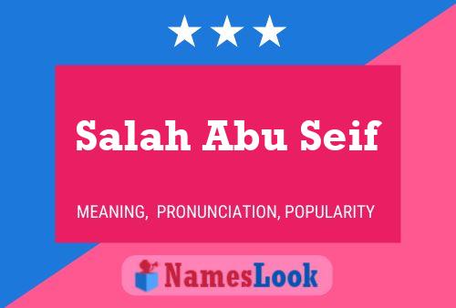 Poster del nome Salah Abu Seif