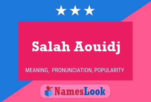 Poster del nome Salah Aouidj